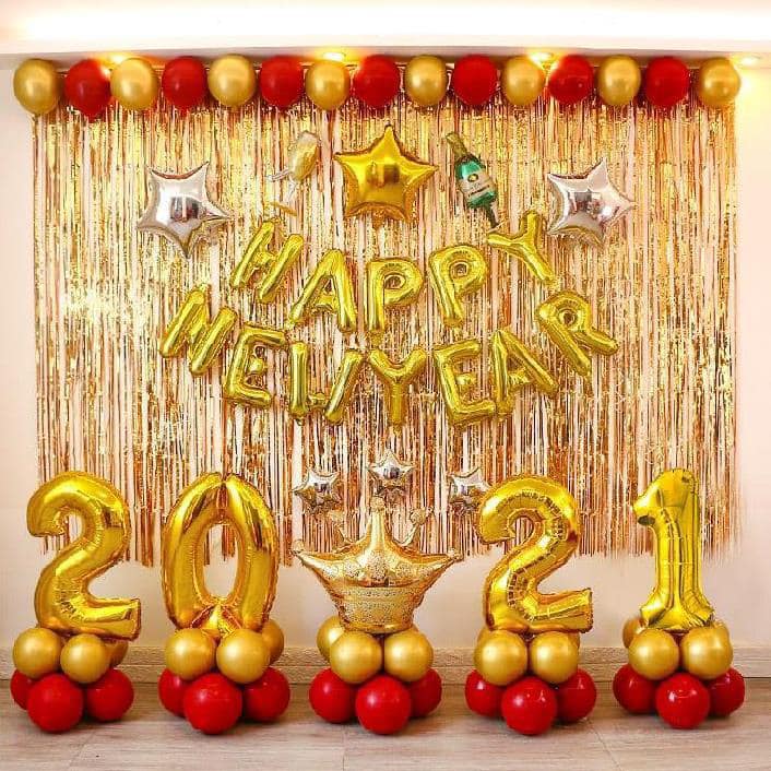 Bộ Bóng Chữ Happy New Year Chúc Mừng Năm Mới HPNY1