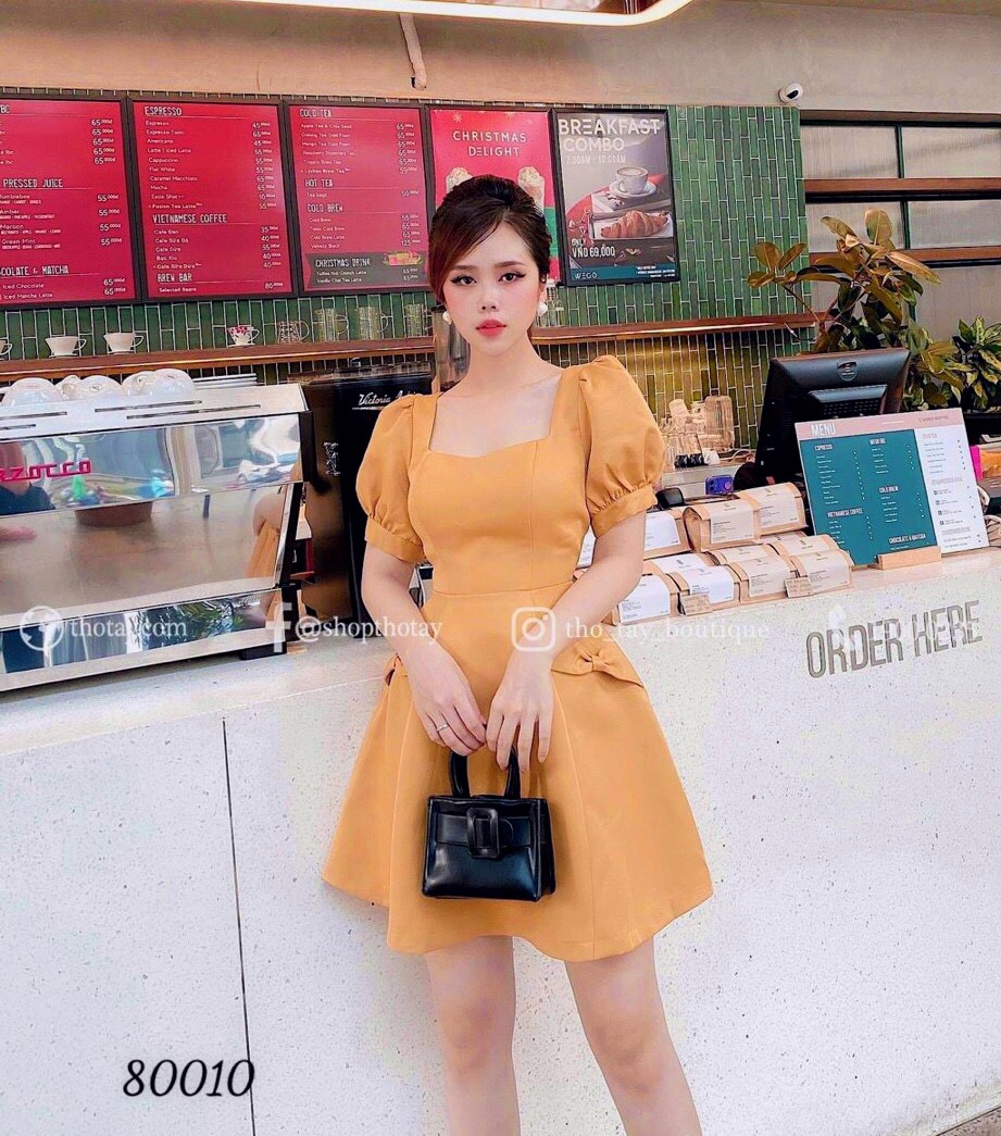 Đầm nữ dáng xòe CÓ SIZE LỚN chất liệu dày dặn, kiểu dáng xinh và sang