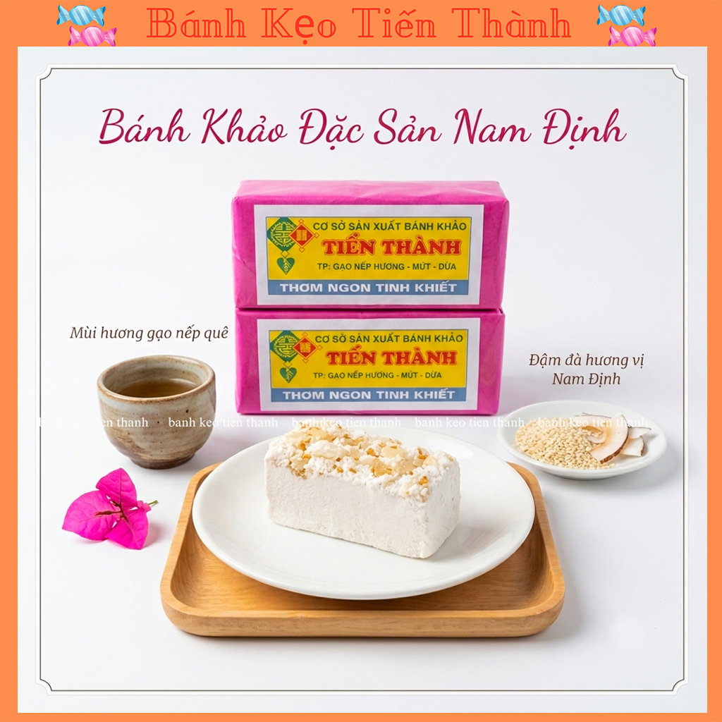 Bánh Khảo Nam Định 💥Loại Đặc Biệt💥 thơm ngon ,ít ngọt,Bánh Khảo Cổ Truyền Hải Hậu Chính Hãng (1 phong)