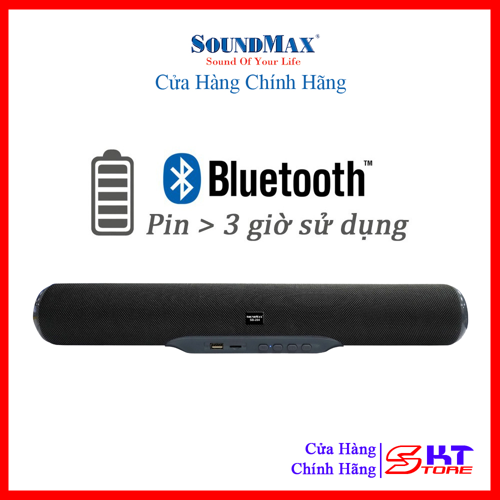Loa Vi Tính Bluetooth SoundMax SB204 - Hàng Chính Hãng