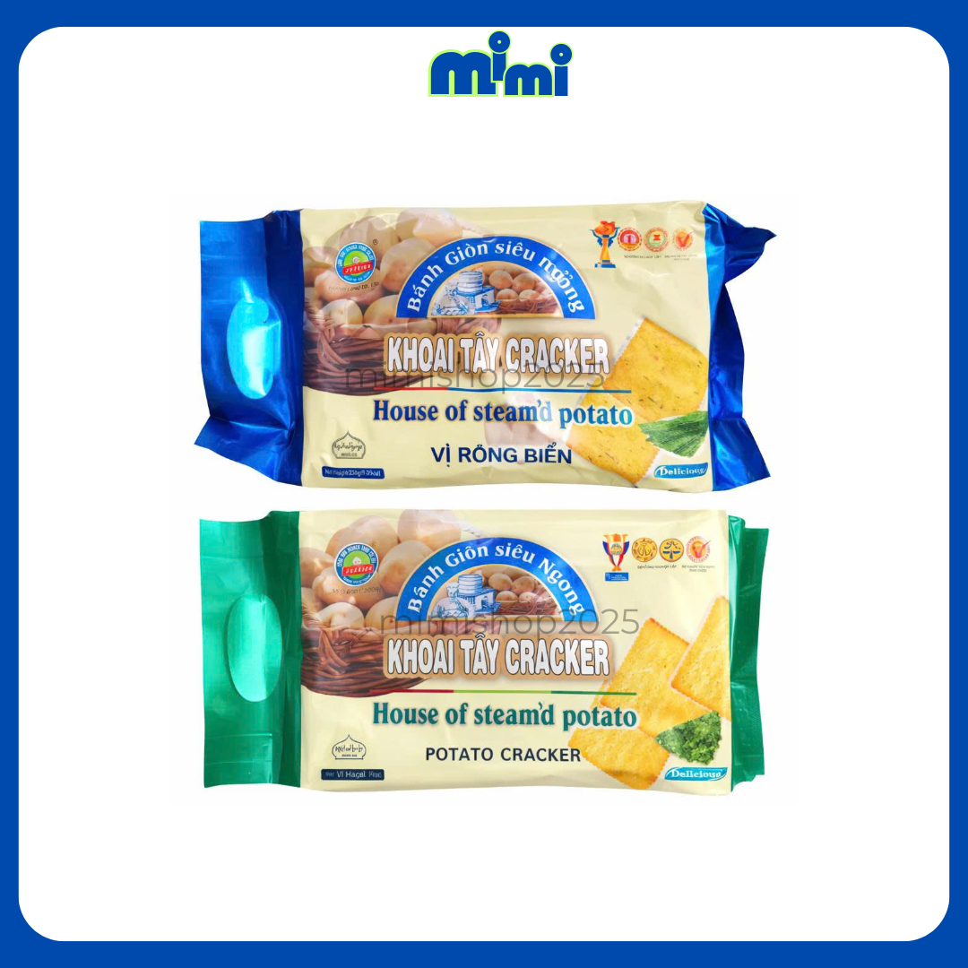 Bánh Khoai Tây Jessica Siêu Giòn Mỏng Cracker Potato (Gói 238g)