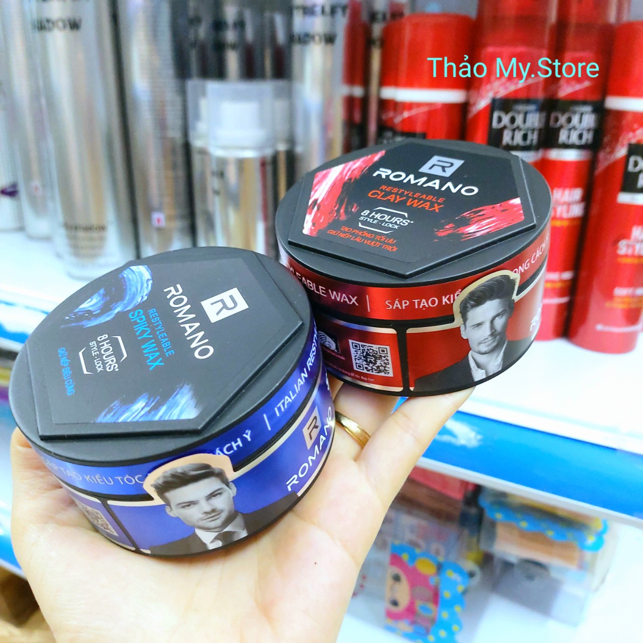 Wax vuốt tóc - Sáp tạo kiểu Romano 68g