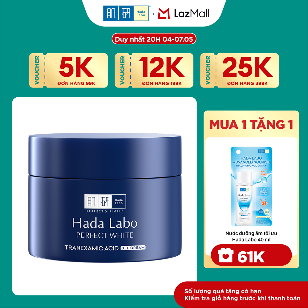 Kem dưỡng trắng dạng gel Hada Labo Perfect White Tranexamic Acid Gel Cream 50g