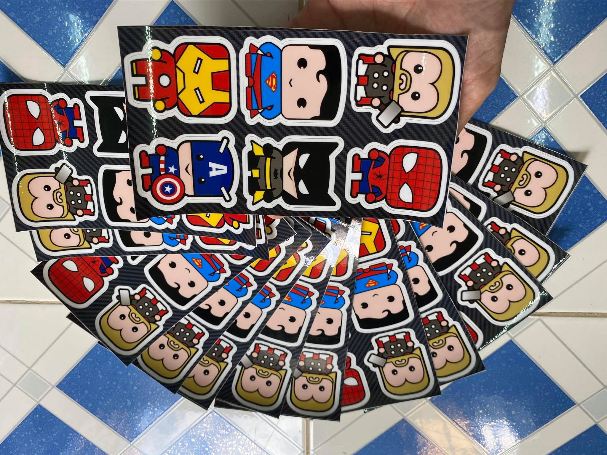 [HCM]STIKER TẤM CHỮ NHẬT CHIBI CAPTION