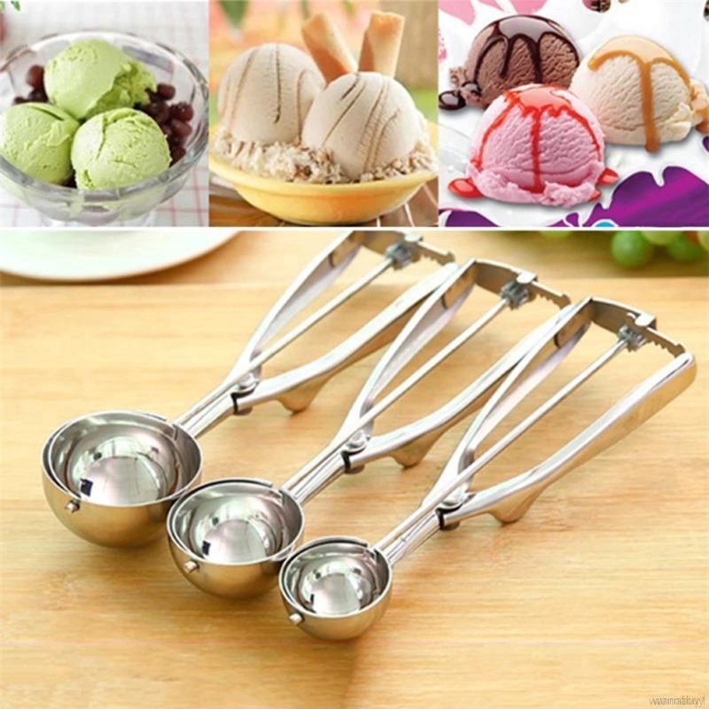 Muỗng múc kem inox 4cm, 5cm, 6cm