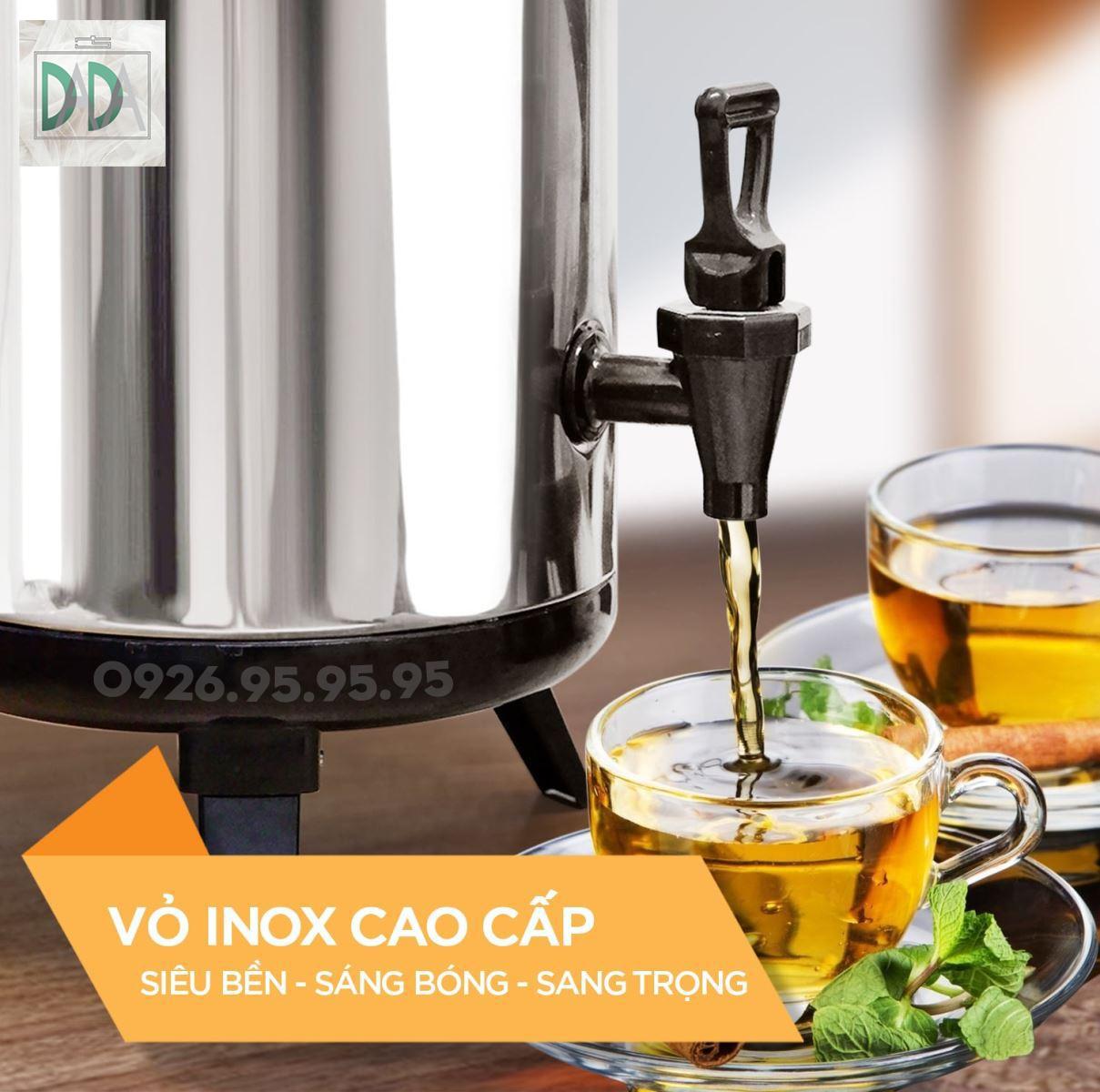 Bình ủ trà [3 LỚP GIỮ NHIỆT] giữ nhiệt lâu, ĐỦ CỠ 6L 8L 10L 12L - Thiết Bị Máy Móc Pha Chế