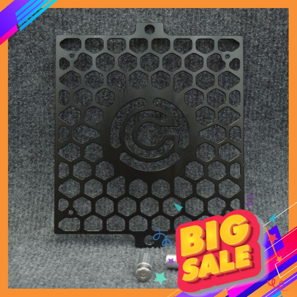 [SALE SỐC] CHE KÉT NƯỚC LƯỚI CẮT CNC TỔ ONG TRANG TRÍ RAIDER SATRIA FI mẫu mới ( màu đen )