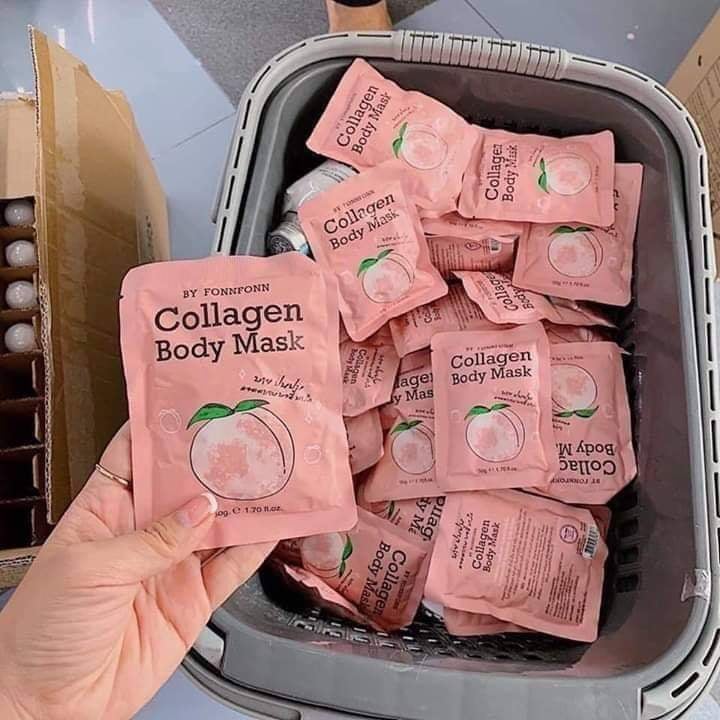 Ủ Trắng Trái Đào COLLAGEN BODY MASK -- Thái Lan