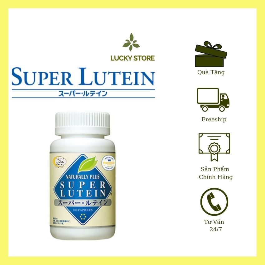 [FREESHIPMAX] SUPER LUTEIN , lutein, LUCKY STORE cung cấp dưỡng chất thiết yếu cho cơ chế bảo vệ cơ thể, bảo vệ mắt, chống lão hóa, chống dị ứng, chống nhiễm trùng