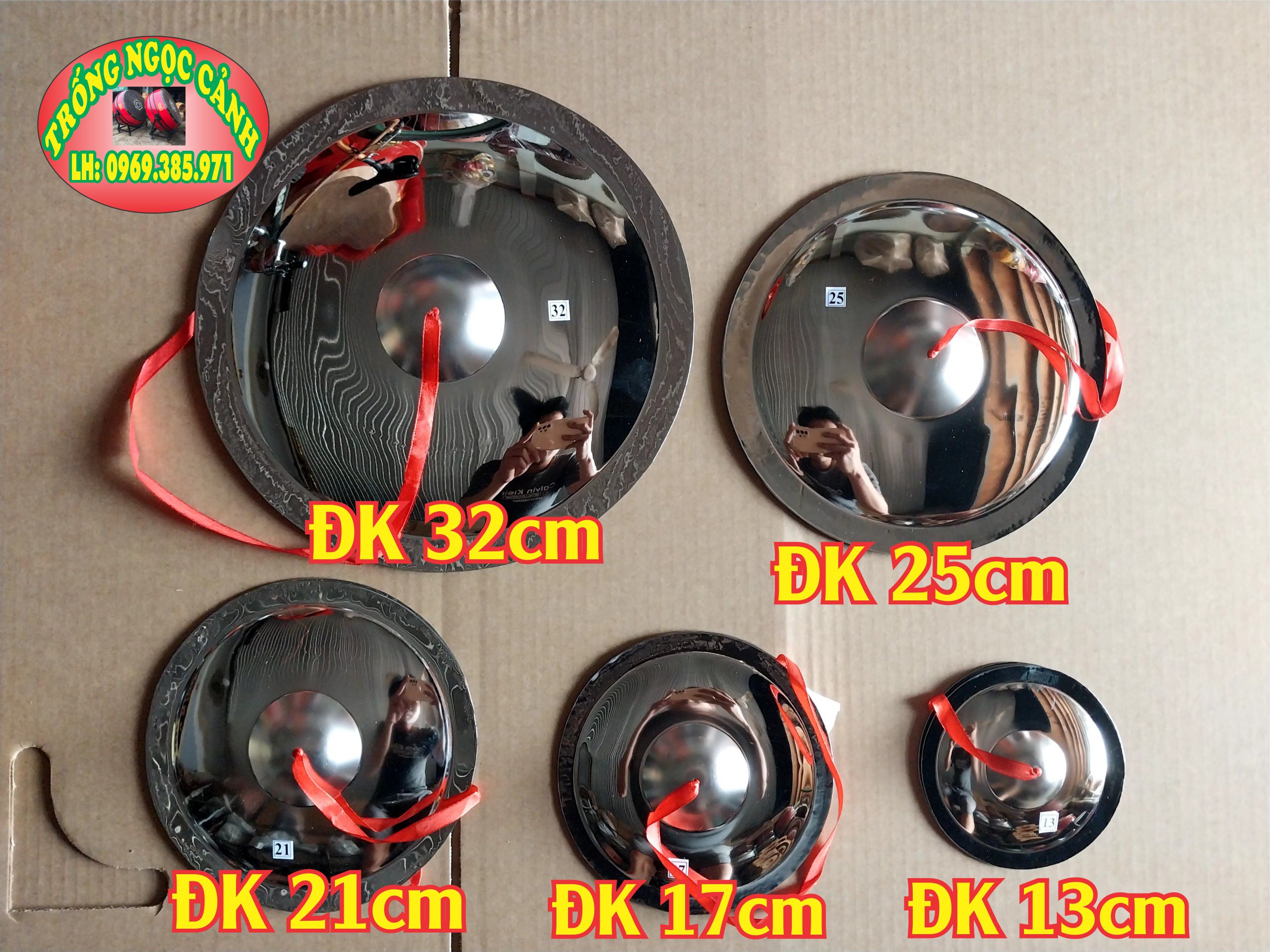 Chập cheng inox nạo bạt inox chập cheng múa trống lân 1 cặp