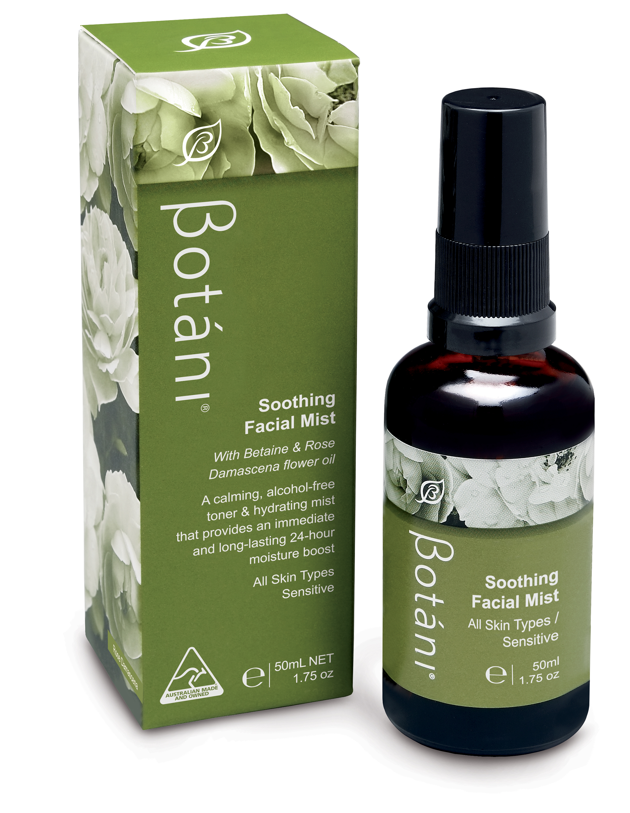 Xịt khoáng hoa hồng Soothing Facial Mist Botani