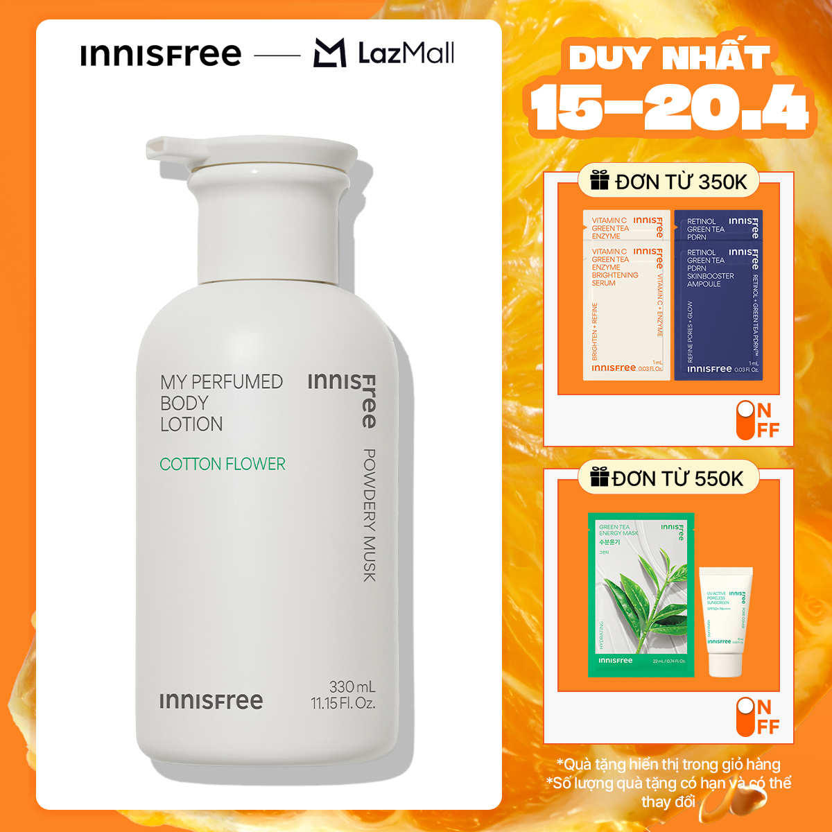 Sữa dưỡng thể INNISFREE My Perfumed Body Lotion 330ml