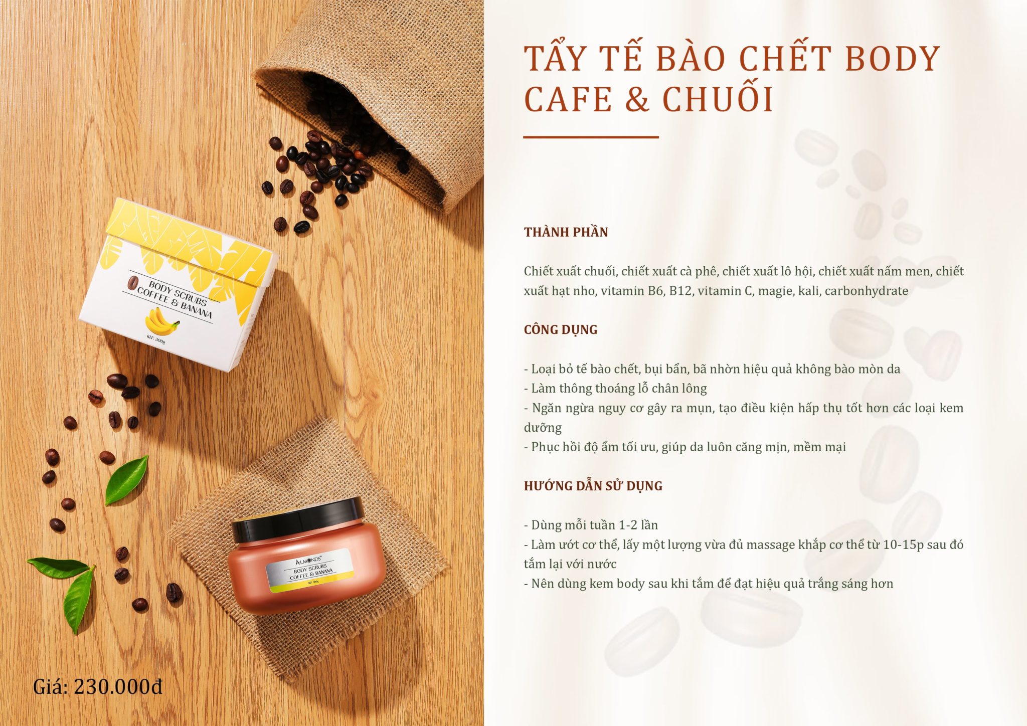 TẨY TẾ BÀO CHẾT TOÀN THÂN - BODY CAFE CHUỐI