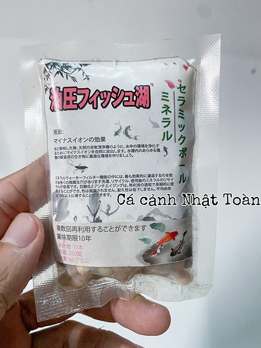 "Hoàn tiền đến 10%" KHOÁNG VIÊN NHẬT BEEBALL DÙNG KHỬ ĐỘC NƯỚC DÙNG NUÔI TÉP CẢNH CÁ THỦY SINH 250 VIÊN 60G