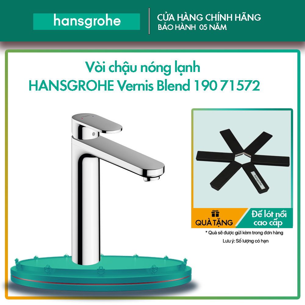 Vòi chậu nóng lạnh hansgrohe vernis blend 190 71572