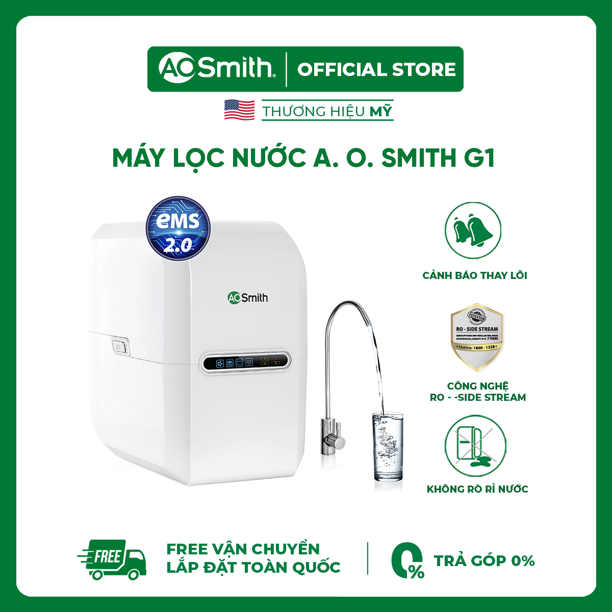 Máy Lọc Nước A. O. Smith G1