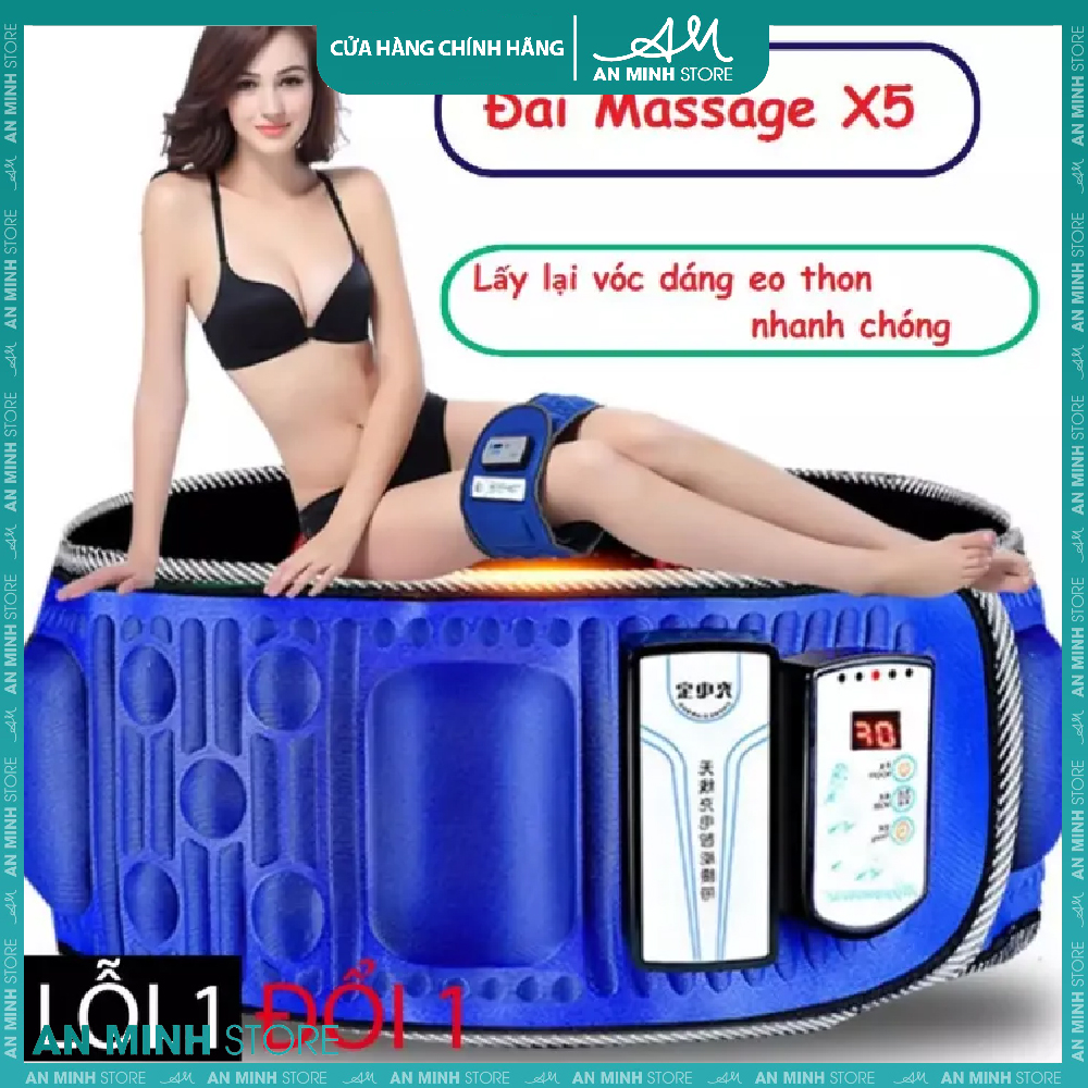 Đai masage giảm mỡ bụng - đai masage giảm mỡ toàn thân mua ngay - đai masage x5 cao cấp đánh tan mỡ bụng