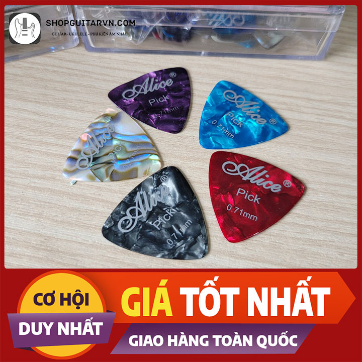 Combo 5 phím gảy đàn guitar chính hãng Alice