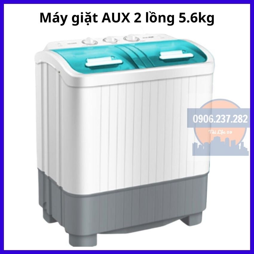 Máy giặt mini AUX 2 lồng XPB56-98H có hẹn giờ cao cấp, máy giặt mini, máy giặt bán tự động, máy giặt đồ sơ sinh, máy giặt quần áo trẻ em, đồ sơ sinh, đồ lót
