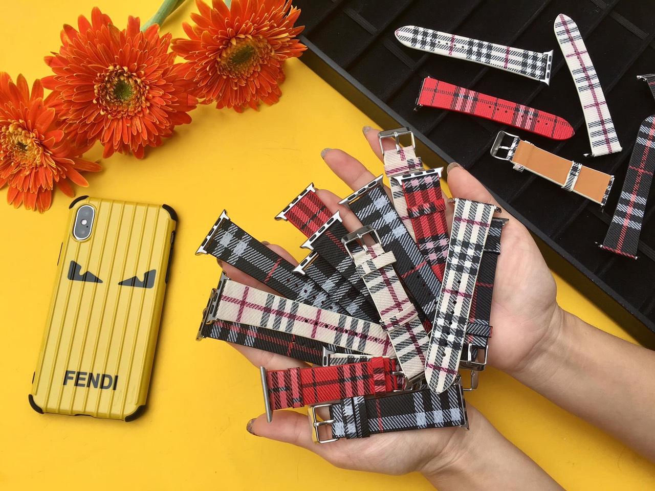 Dây đeo Đồng hồ thông minh mẫu da Burberry