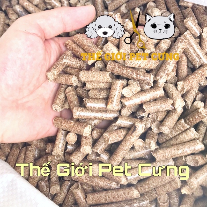 Gỗ nén lót chuồng 1kg Hamster Thỏ Bọ Nhím Sóc