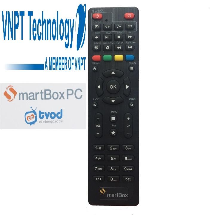 [HCM]Remote điều khiển đầu thu VNPT SMARTBOX SMART BOX sử dụng 2 viên pin AA phím bấm mềm êm tay