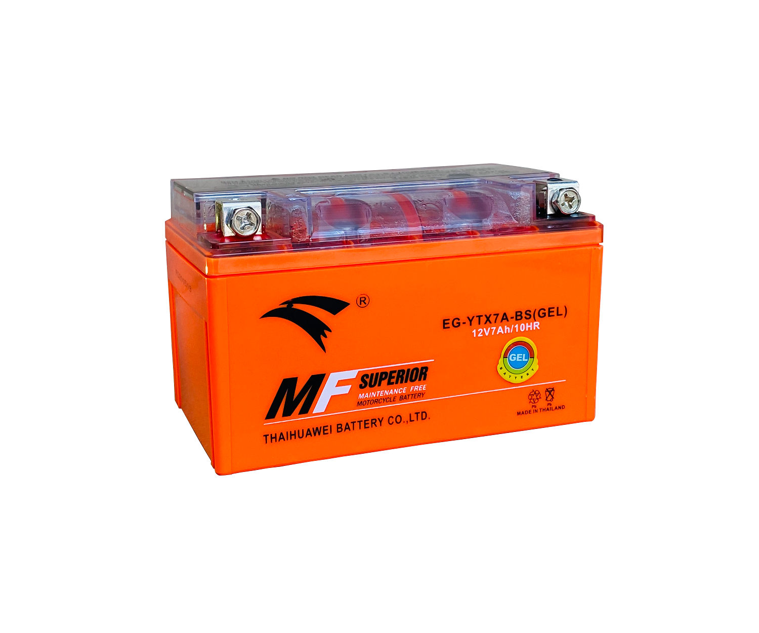 [HCM]Bình ắc quy xe máy Eagle Thái Lan EG-YTX7A-BS( Gel) (12v-7Ah) - Dành cho xe Attila Spacy