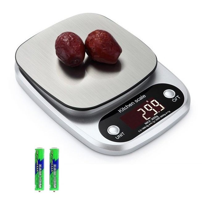Cân tiểu ly điện tử nhà bếp mini kitchen scale 0,1gr - 3kg/5kg/10kg màn hình led cảm ứng chuẩn công nghệ châu âu, độ chính xác cao