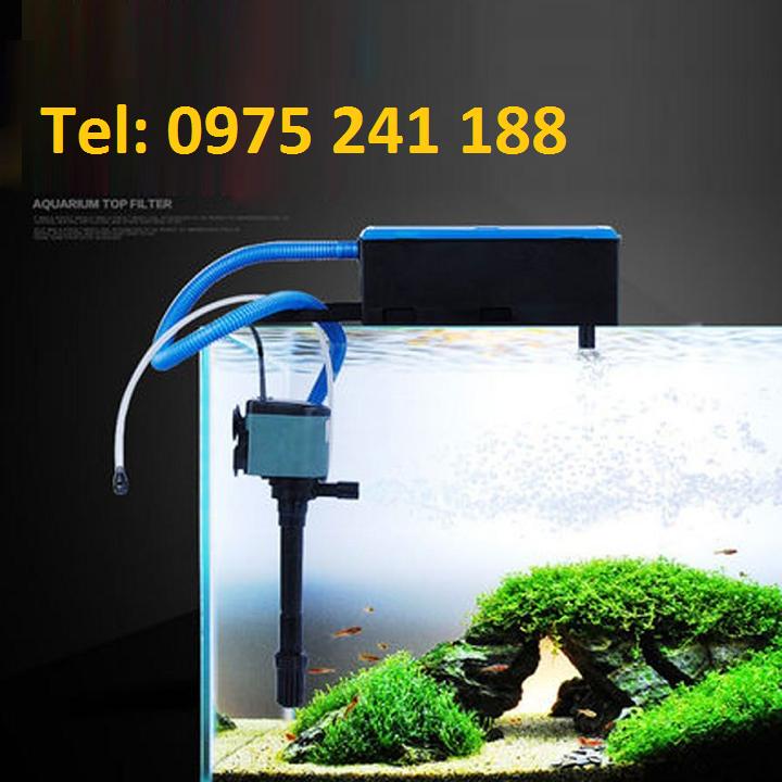 Máy lọc máng rs 9900, ba trong một, hiệu năng cao, 30w, phù hợp cho bể dài 1 - 1.2m