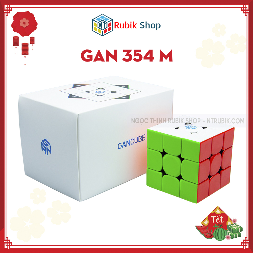 [Hoàn tiền 10%][Siêu phẩm 2020] Rubik 3x3x3 Gan 354 M Stickerless Ver 2 Standard Version / Advanced Version