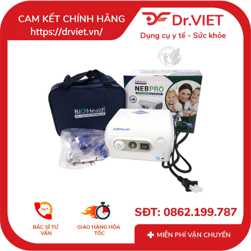 [Chính hãng] Máy xông khí dung Biohealth Neb Pro - Dùng cho các loại máy xông trên thị trường nếu cùng đầu nối