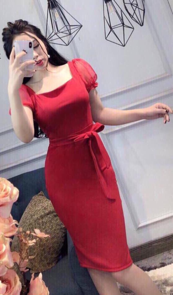 [HCM]ĐẦM BODY THẮT DÂY PHỐI EO SANG CHẢNH