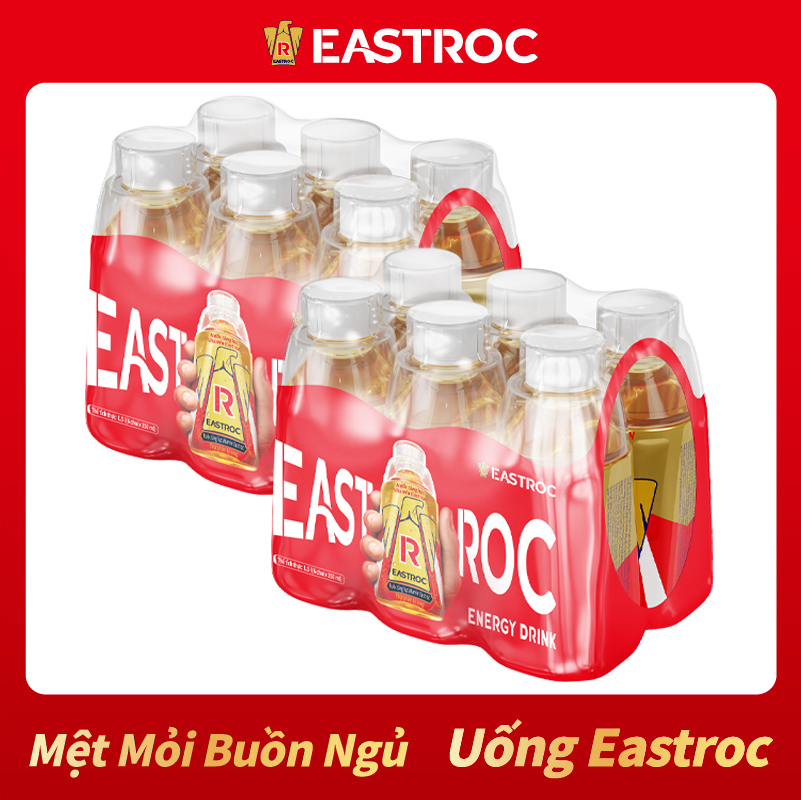 12 Chai Nước Tăng Lực Eastroc Vitamin (250ml/chai)