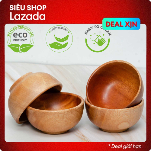 Chén gỗ nguyên khối - Hàng Việt Nam xuất khẩu