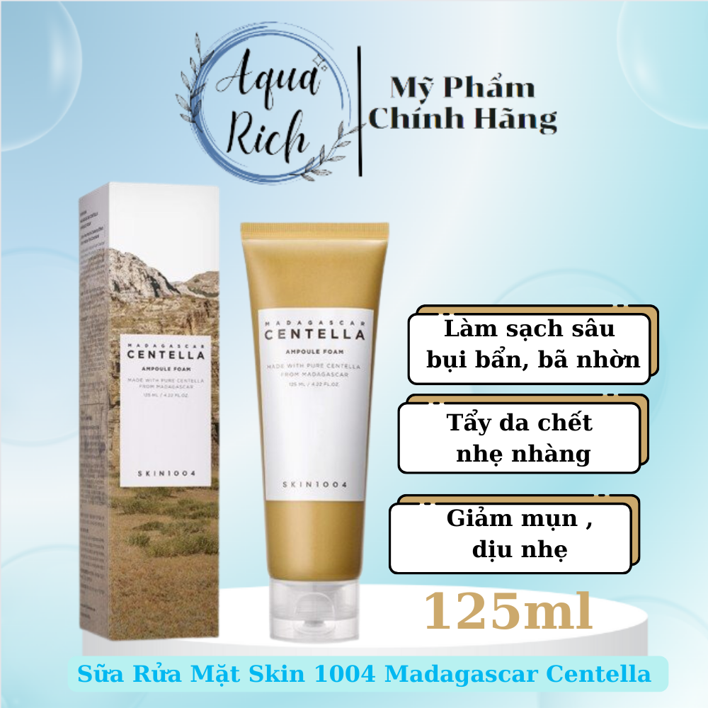 Sữa Rửa Mặt Skin1004 Madagascar Centella Ampoule Foam Dưỡng Ẩm Và Làm Sạch Da 125ml
