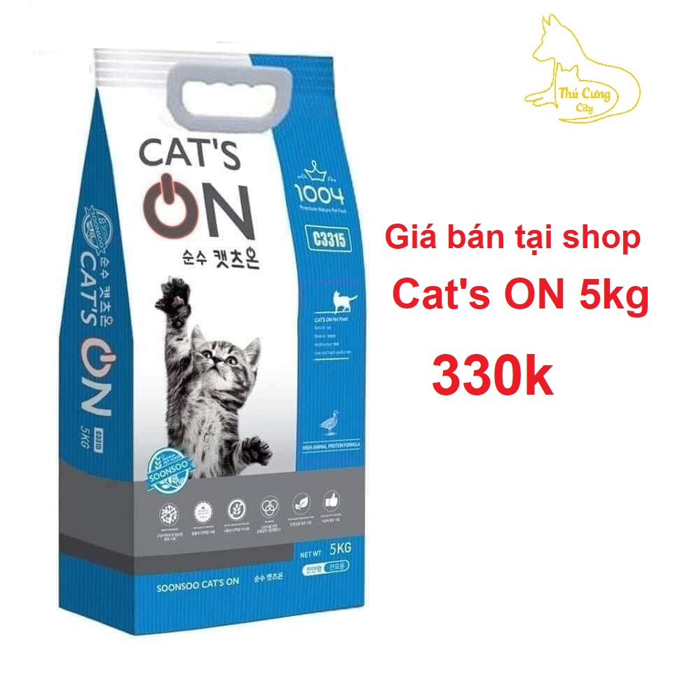 hạt mèo  Thức ăn cho mèo - CAT S ON túi nguyên 5kg - Hàn Quốc