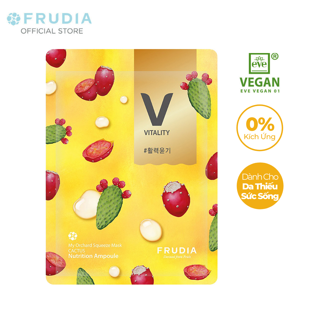 Mặt Nạ Dưỡng Chất Giúp Nuôi Dưỡng Làn Da Chiết Xuất Từ Xương Rồng Frudia My Orchard Squeeze Mask Cactus 20ml/1pcs