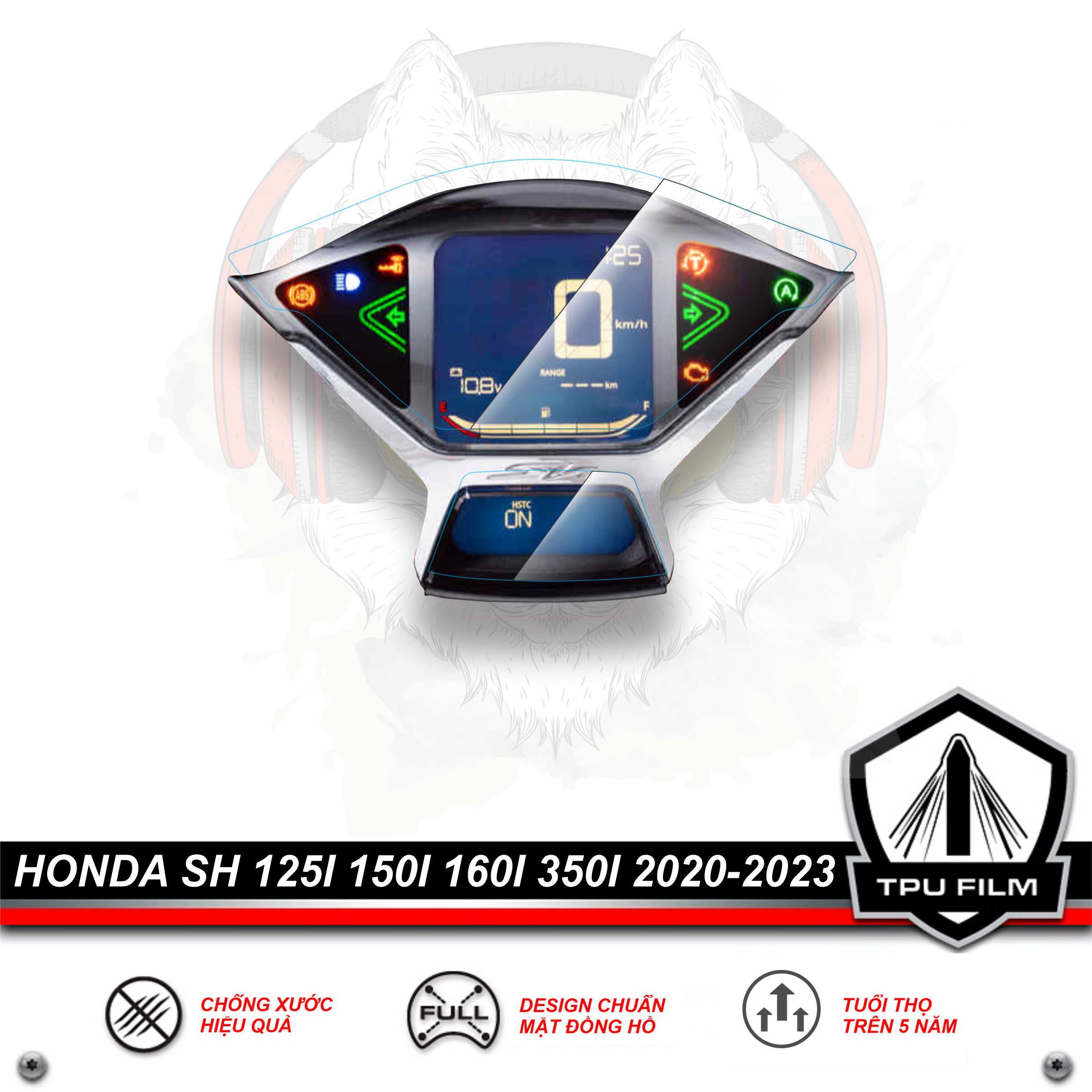 Miếng dán ppf tpu bảo vệ mặt đồng hồ xe sh 2020 đến 2023 sh150i sh125i sh160i sh350i - honda sh 125i 150i 160i 350i