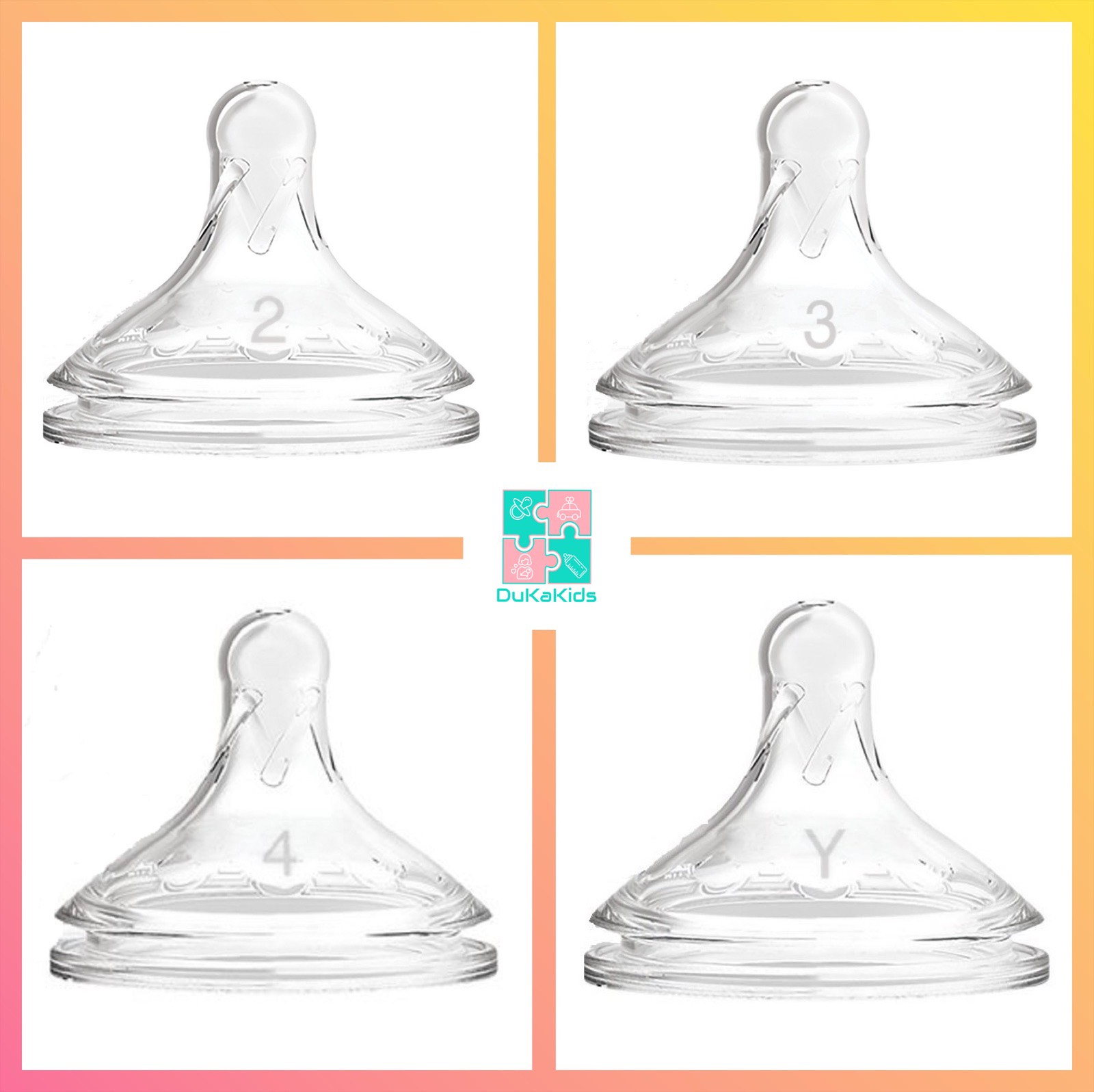 Núm ti bình sữa cổ rộng Dr Brown's Option Plus đủ các size (Mẫu mới nhất)