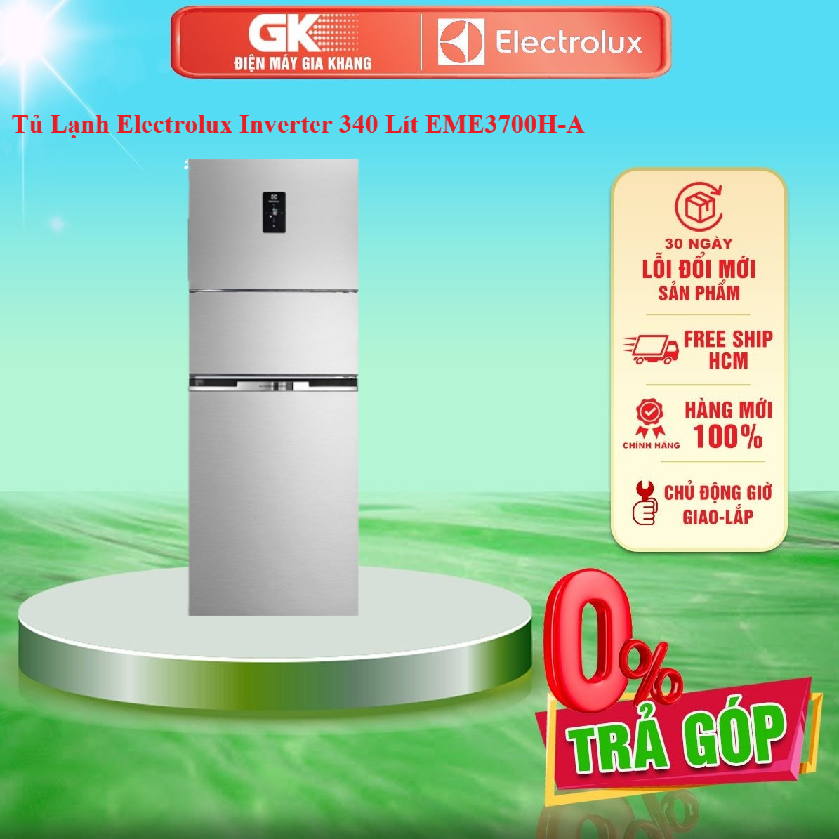 TỦ LẠNH ELECTROLUX 363 LÍT EME3700H-A - GIAO TOÀN QUỐC - FREESHIP HCM