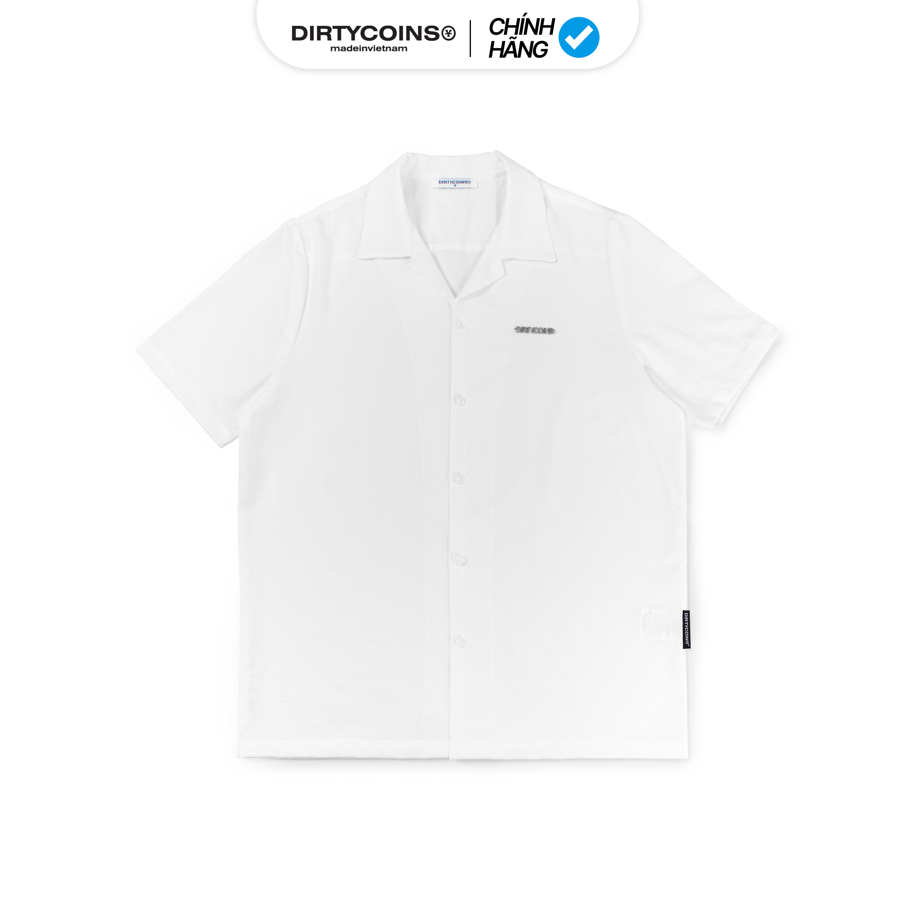 Áo sơ mi linen cuban shirt - white