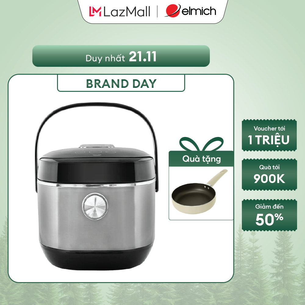  Chỉ 21.11 Nồi cơm điện tử Elmich 1,8L RCE-1790 