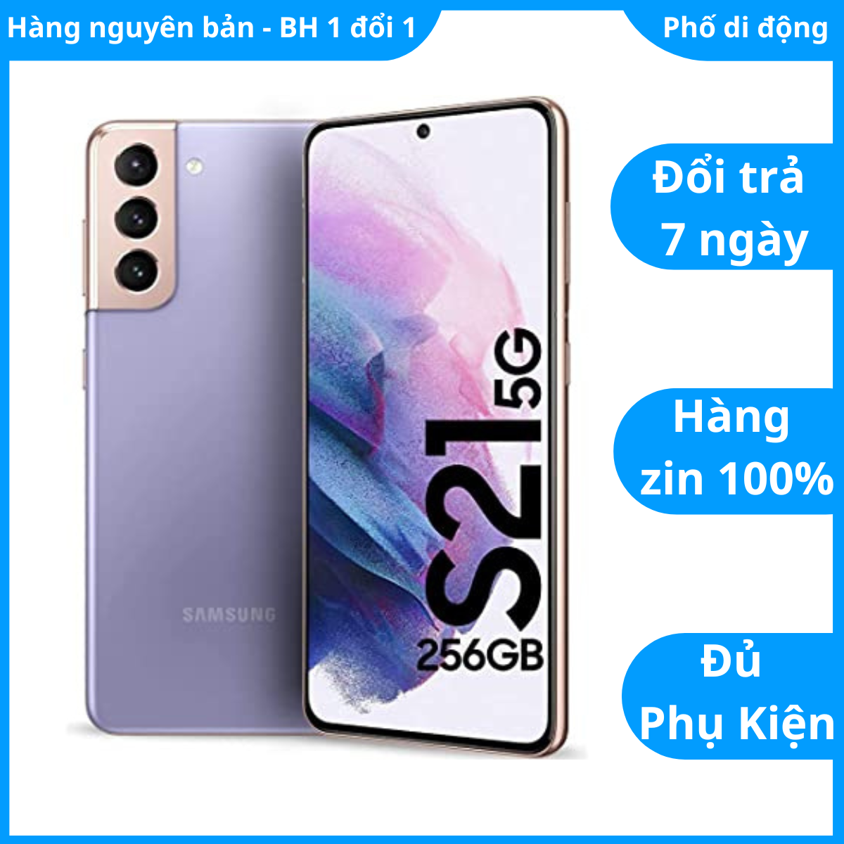Điên thoại samsung s21 5g 128gb 2 sim likenew