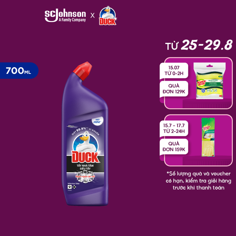 Duck tẩy rửa bồn cầu và nhà tắm 700ml