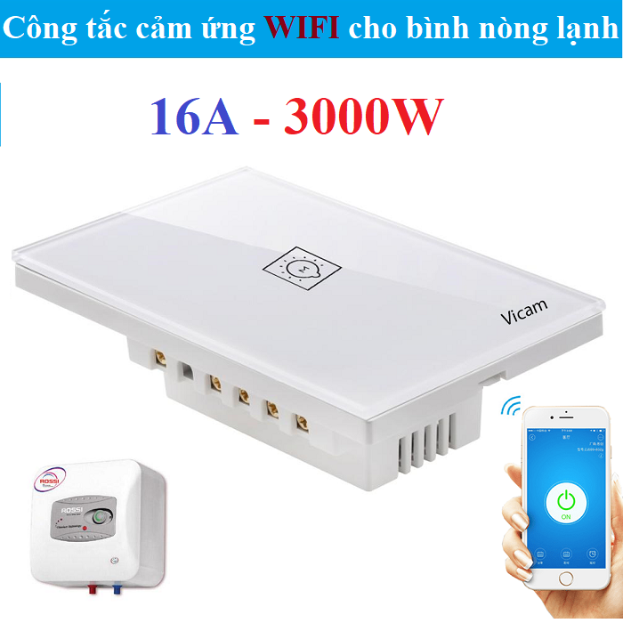 Công tắc cảm ứng wifi công suất lớn 16A