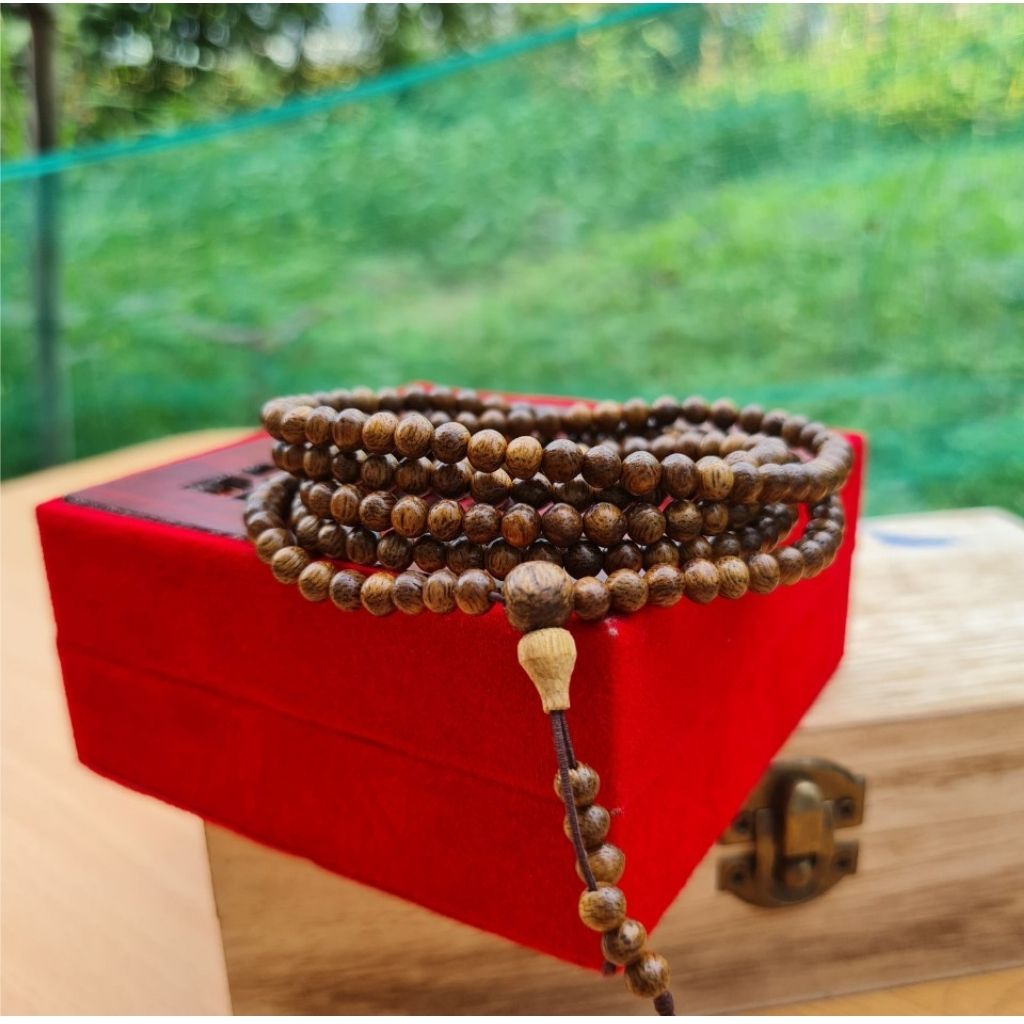 Vòng Tay Trầm Hương 216 Hạt-TỐC TỰ NHIÊN- Chuỗi Tràng Hạt -Thời Trang, Lịch Lãm, Phong cách và may mắn, quấn tay ,đeo cổ - Size 4 ly,6ly,7ly,8ly-Trầm Hương Bình An.