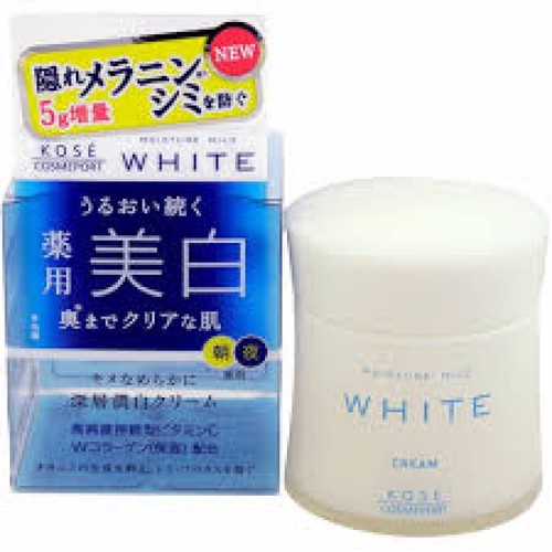 Kem Dưỡng Trắng Da Kose Moisture Mild White Cream 55g