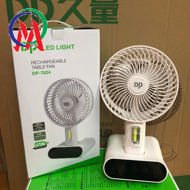 Quạt sạc tích điện có đèn cảm ứng DP-7624