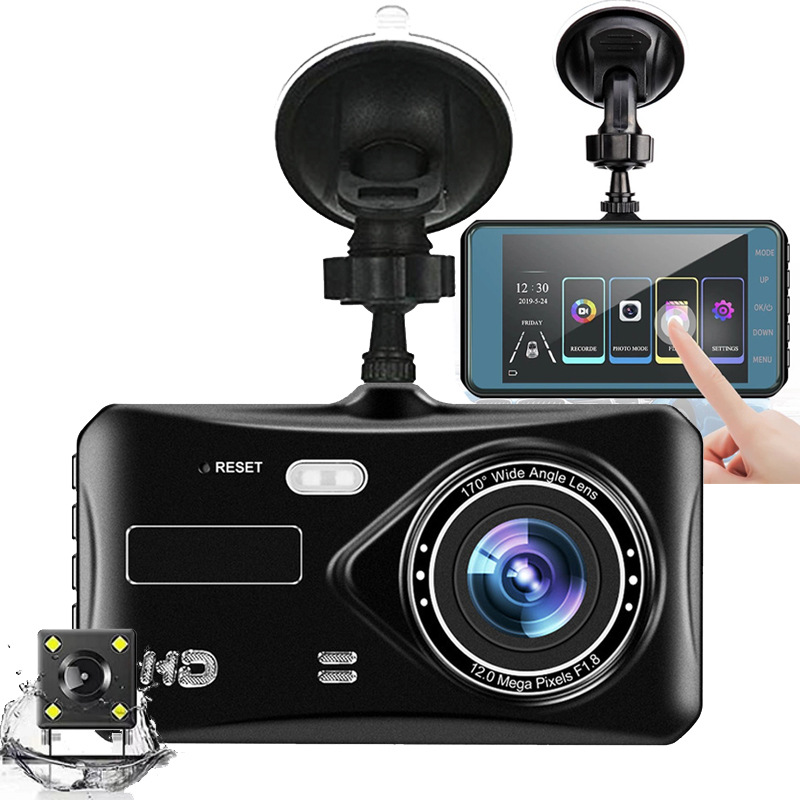 Camera hành trình giá rẻ tphcm, camera hành trình v9 màn hình cảm ứng kèm camera lùi 12 megapixcel chip sony 2k sắc nét hàng cao cấp