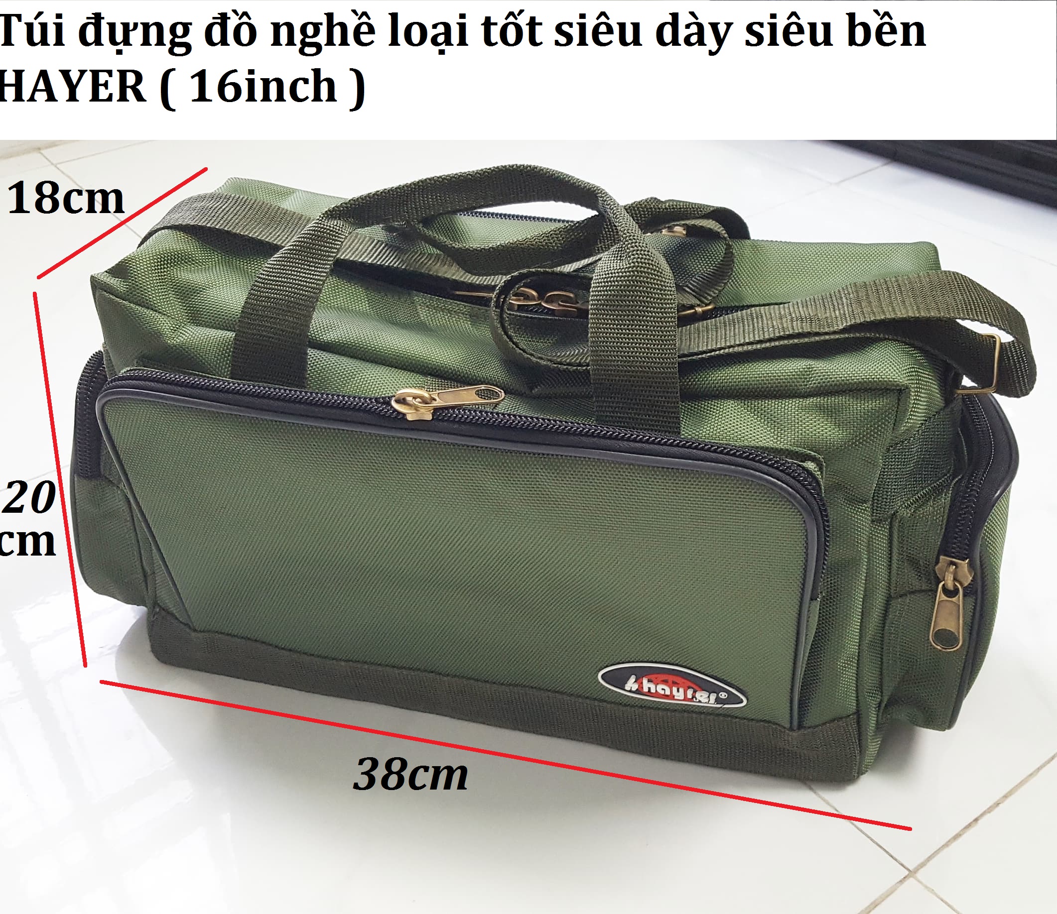 Túi đựng đồ nghề loại tốt siêu dày siêu bền ( 16inch )